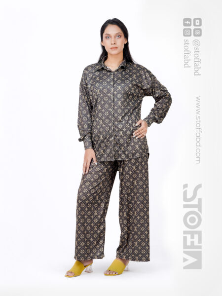 LV Top Palazzos Co-ords Set for Women
